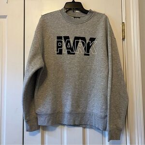 Ivy Park by Beyoncé Logo Heather Grey Sweatshirt Size Small